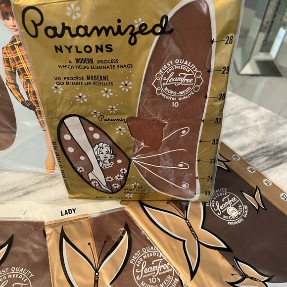 COPY - Vintage 1960s one pair 💄💋of stockings old style sexy👠💄 - Picture 5 of 7